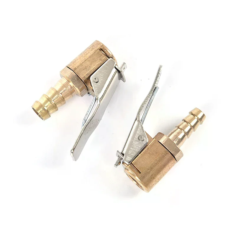 Connecteur de Valve de gonflage de pneu de voiture en laiton, mandrin d'air, Clip de pneu, adaptateur de voiture verrouillable