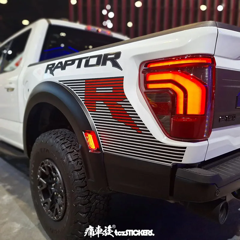 New car sticker FOR Raptor R F150 2024 Tailbox engine hood special fashionable sports Vinyl Film Decal accessories