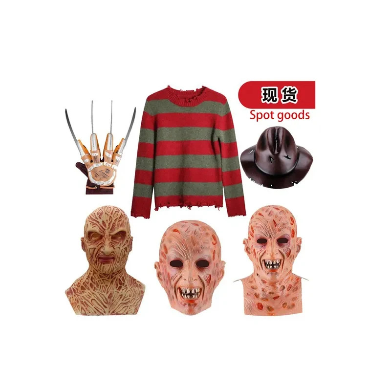 ❤ 2026 ❤ Nuevo Disfraz de Jason Freddy para Halloween, Ropa de Actuación, Disfraz de Freddy para Adultos en Stock ❤