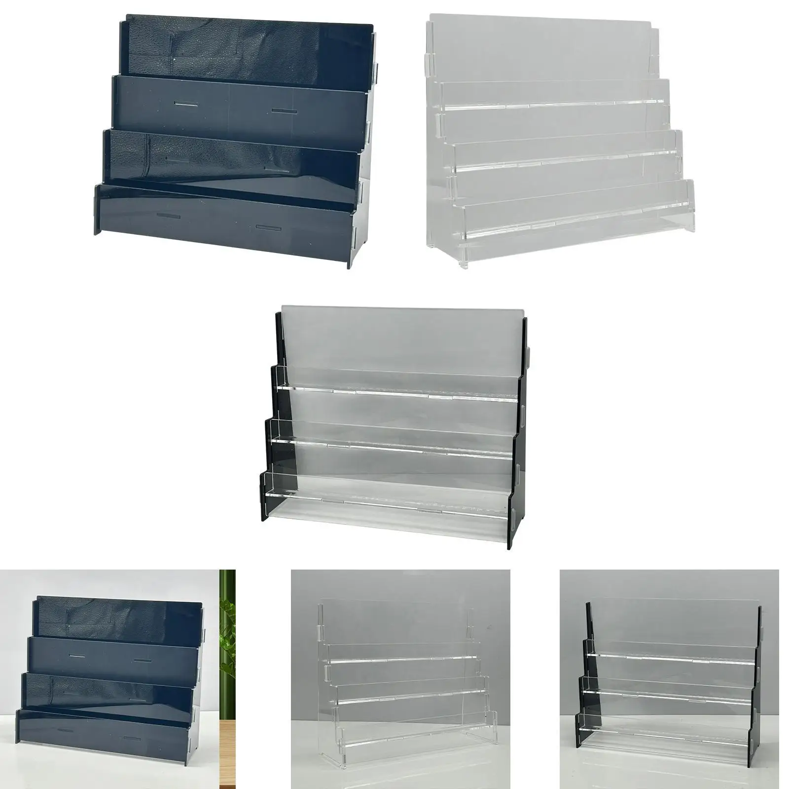 

3-х уровневая акриловая подставка для коллекции, полка для спортивных карточек для вечеринок и дома