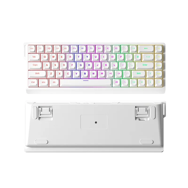 FURYCUBE IP68S Wired Membrane Keyboard 68keys Mechanical Feel RGB Lighting, Compact Mini Size Home Gaming Computer Peripherals