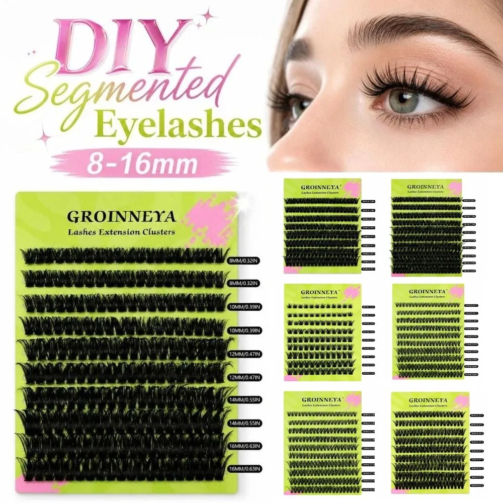 8-16mm Length Single Cluster False Eyelashes Soft Texture Enlarge Eyes Fluffy Volume Lashes Curly and Thick Eyelash Extensions