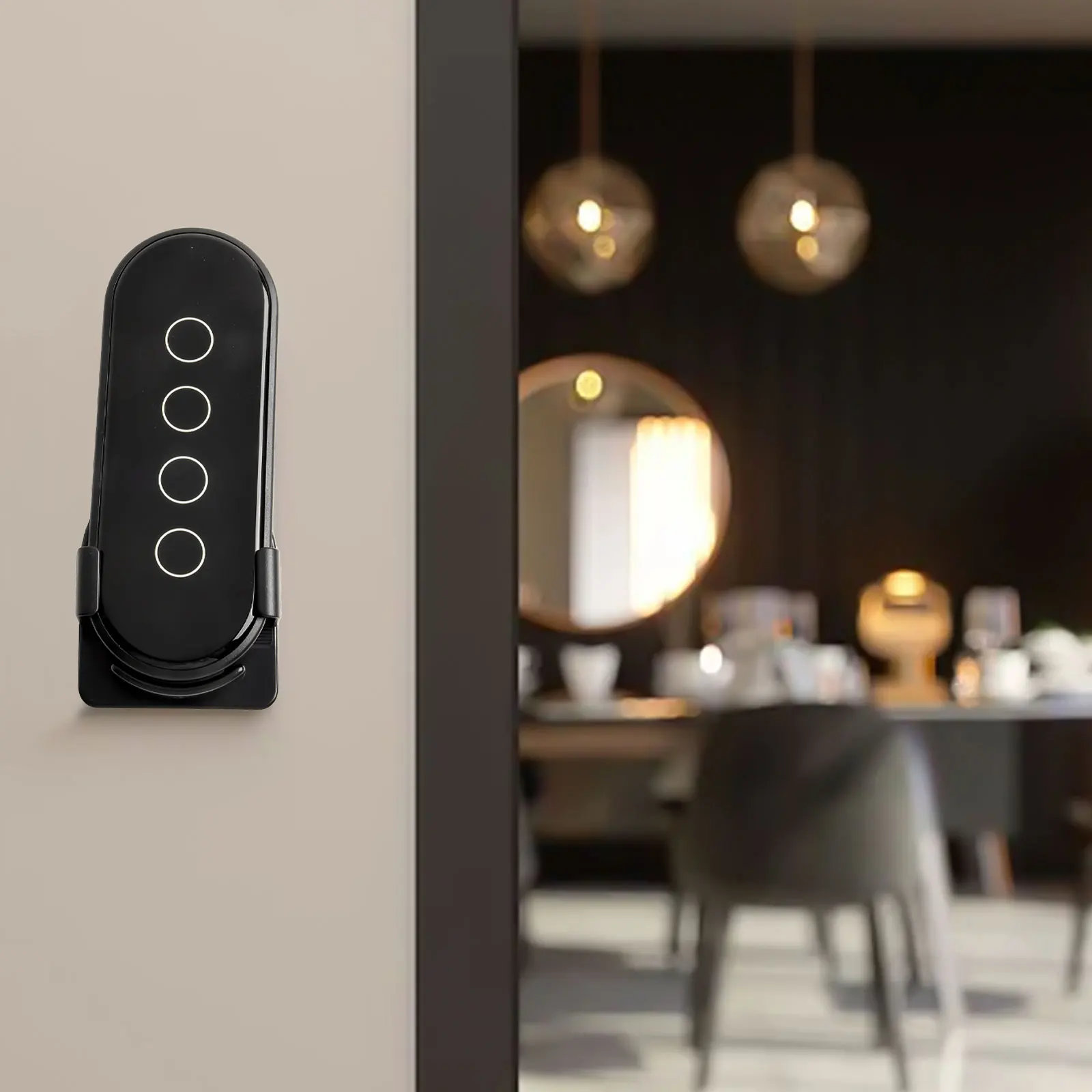 Thermostat Smart Home Switch Tempered Glass Touch Light Switch App Wireless 4 Gang 12 Scene Fluorescence Function