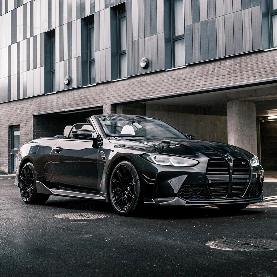 Dry Carbon Side Rock Sill Insert Trim Für BMW M3 G80 M4 G82 G83 Auto Racing Stoßstange Diffusor 2021-2024 MPerformance Bodyki