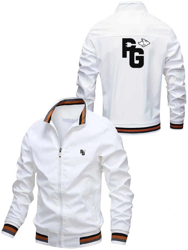 

Мужская куртка PG с буквенным принтом весна/осень 2025, качественное и модное спортивное уличное мужское пальто