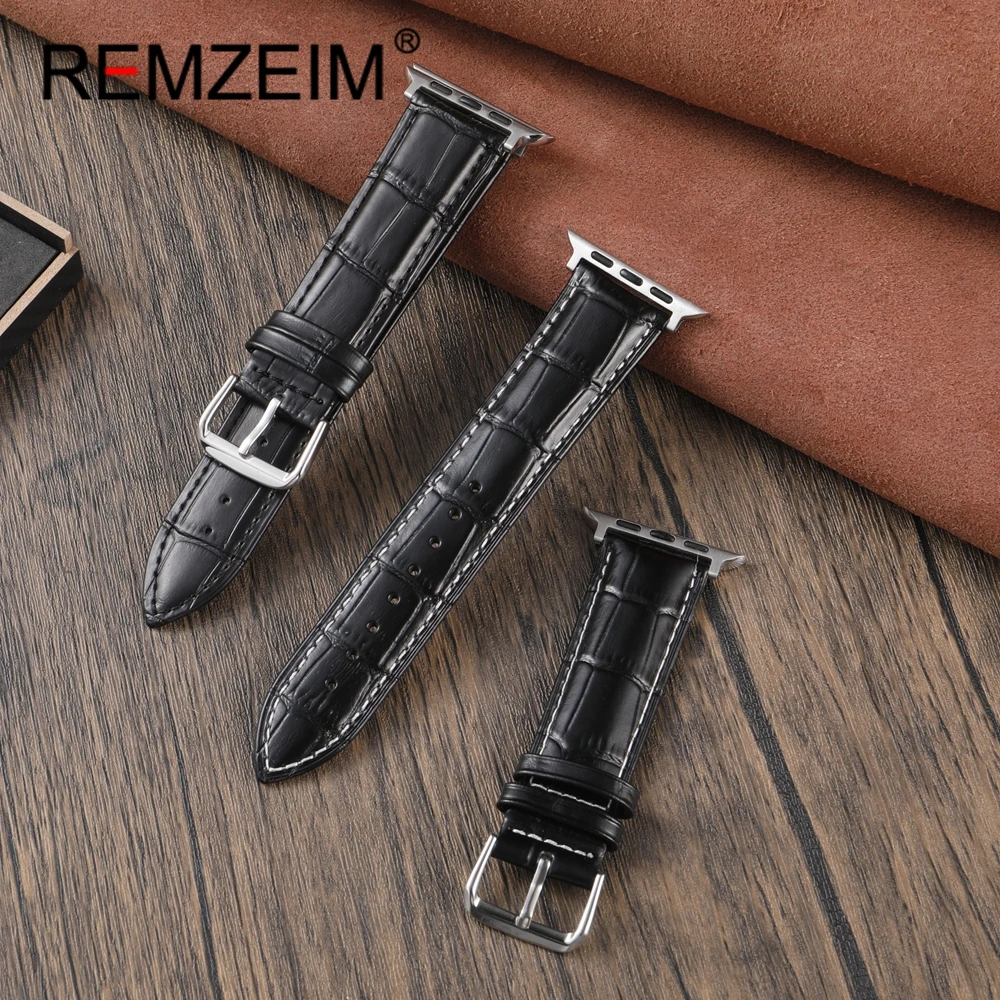 حزام ساعة عتيق لسلسلة ساعات أبل Ultra/10/9/8/7/SE/6/5/4/3/2/1 حزام جلدي بأنماط الخيزران 49/46/45/44/42/41/40/38 مللي متر