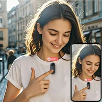 Cámara para deportes al aire libre 4K FHD en casco, cámara a presión de tamaño pulgar para motocicleta y bicicleta con estuche impermeable, grabación de vídeo para bicicleta