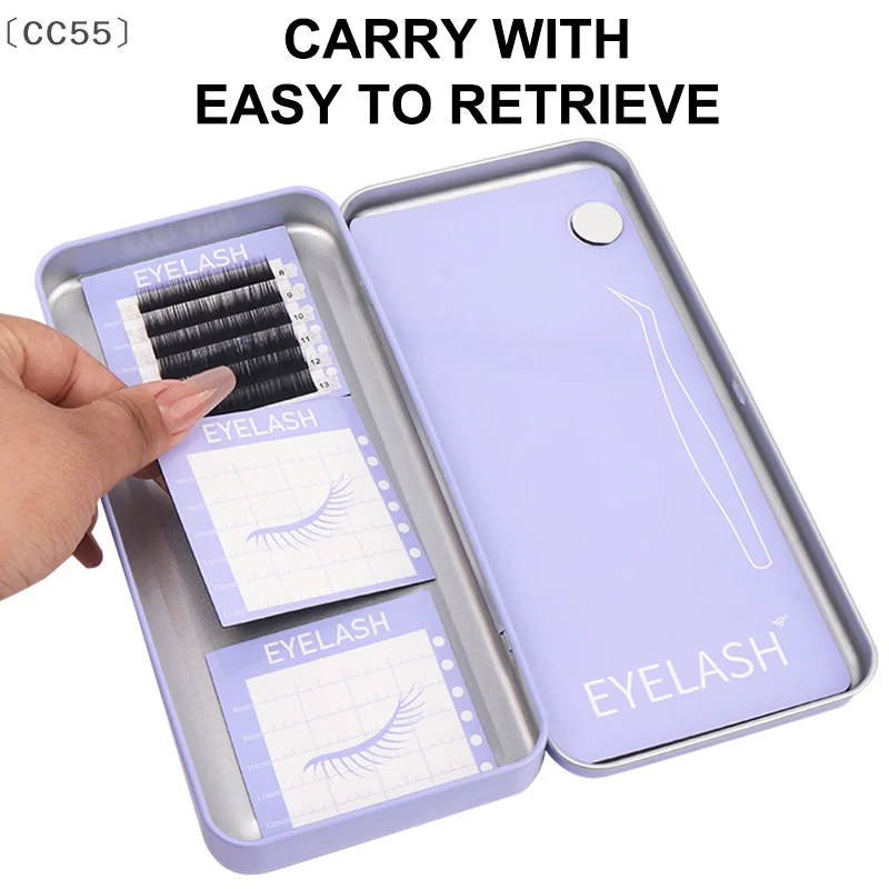 CC55กล่องเก็บแม่เหล็กขนตา,ขนตาปลอมเครื่องมือจัดเก็บข้อมูล,แถบขนตาแม่เหล็กแถบคาดศีรษะแม่เหล็กสําหรับของขวัญ