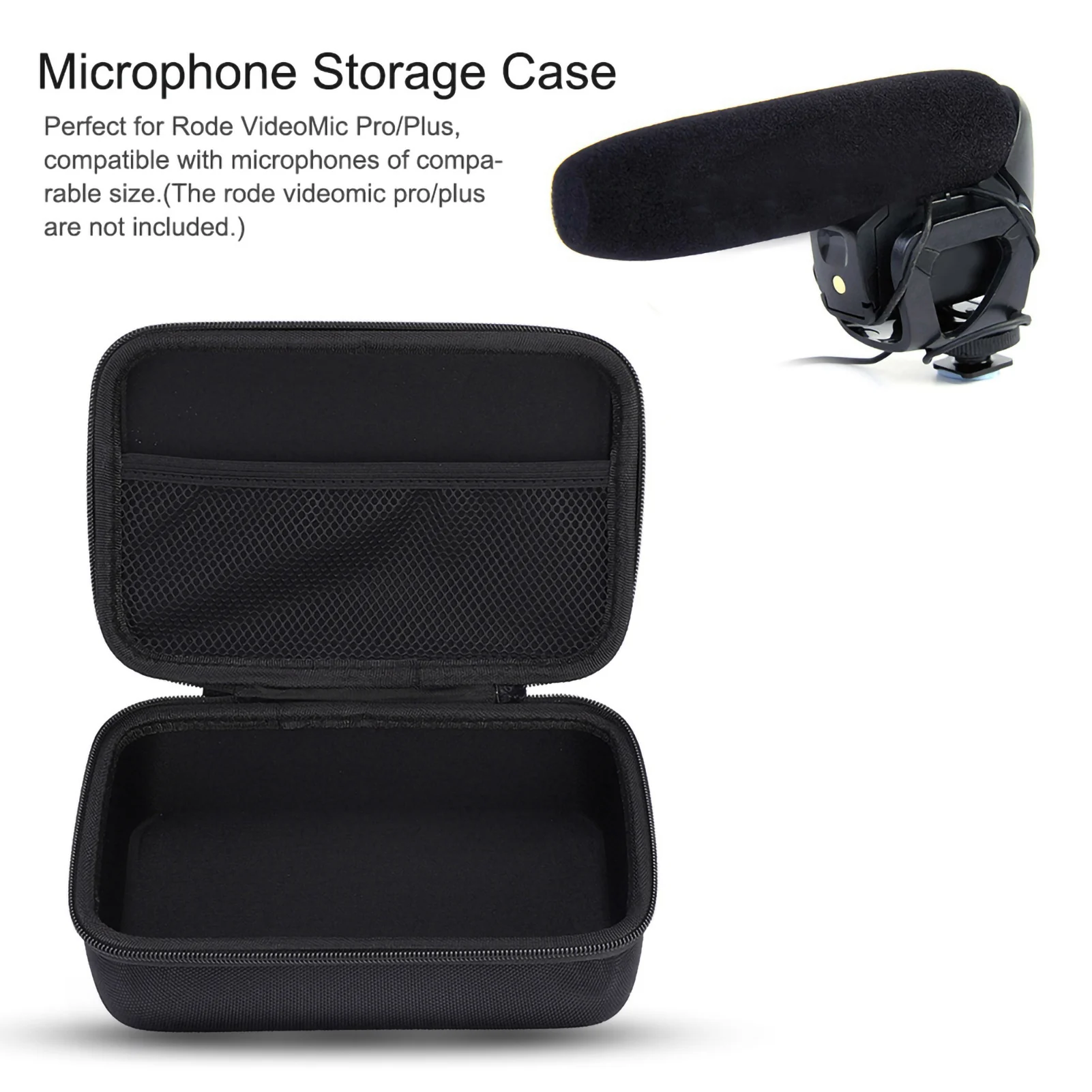 Microphone Accessory Microphone Bag Protecting Storage Case Box for Rode VideoMic Pro Plus On Camera Microphone Microphone Case