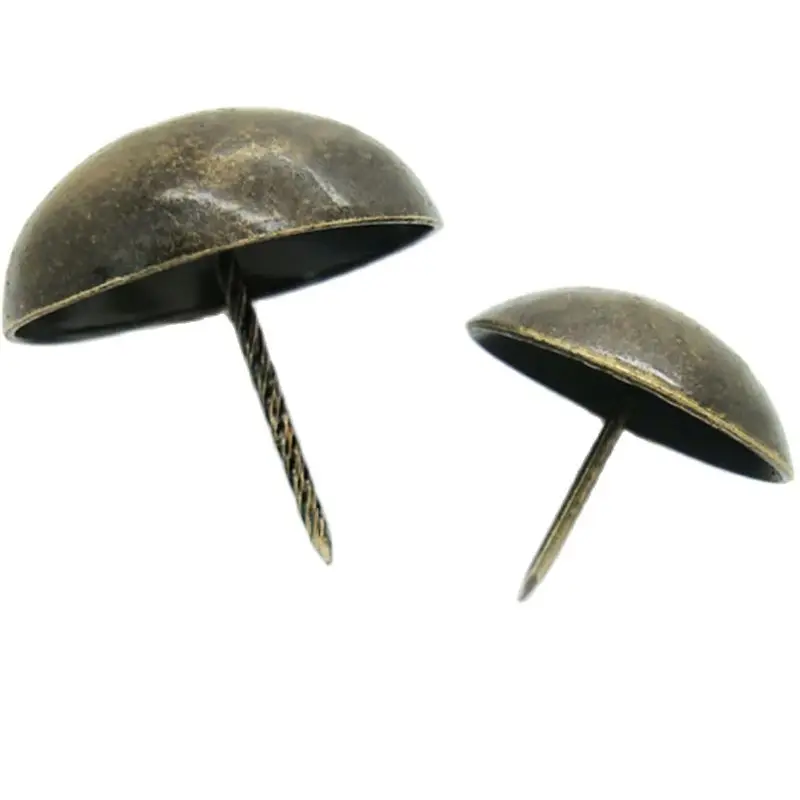 5 sztuk/partia wina biżuteria skrzynia drewniane pudełko Hobnail Case meble Sofa dekoracyjne pinezki Stud pinezka Antique Bronze tapicerka gwoździe