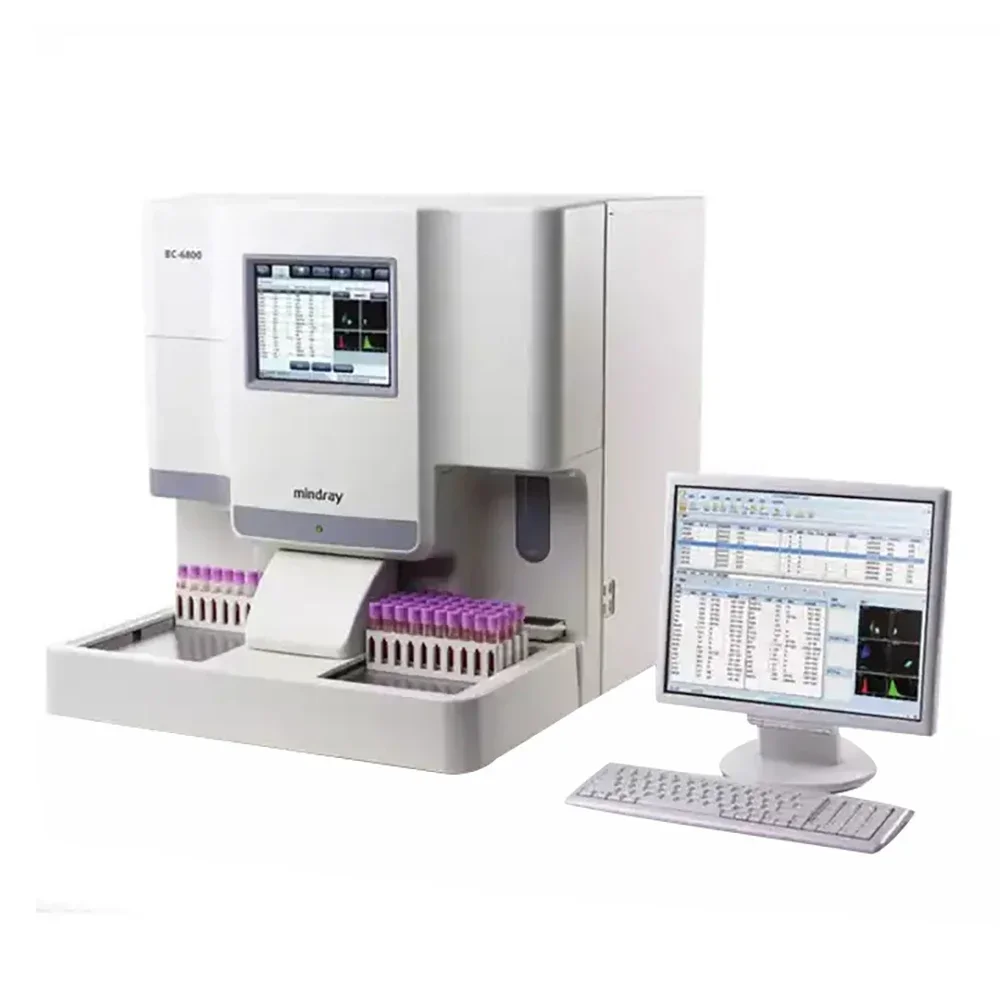 ICEN 125 Tests/hour Mindray Bc-6800 Auto Analyzer with Malaria Screening 3d Analysis