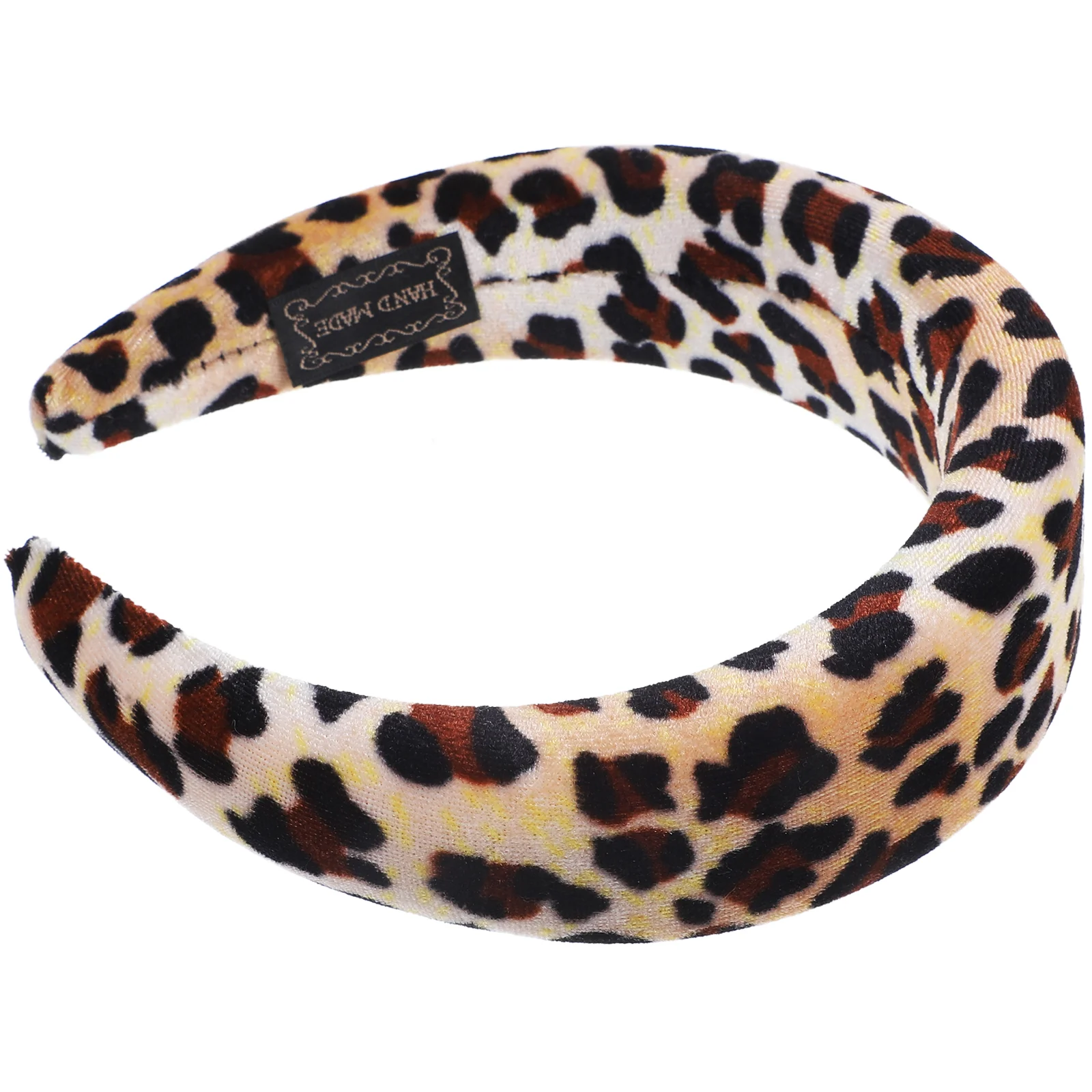 Leopard Sponge Headband Bands Accessories for Women Headbands Girls Decor Adult Curly Hair