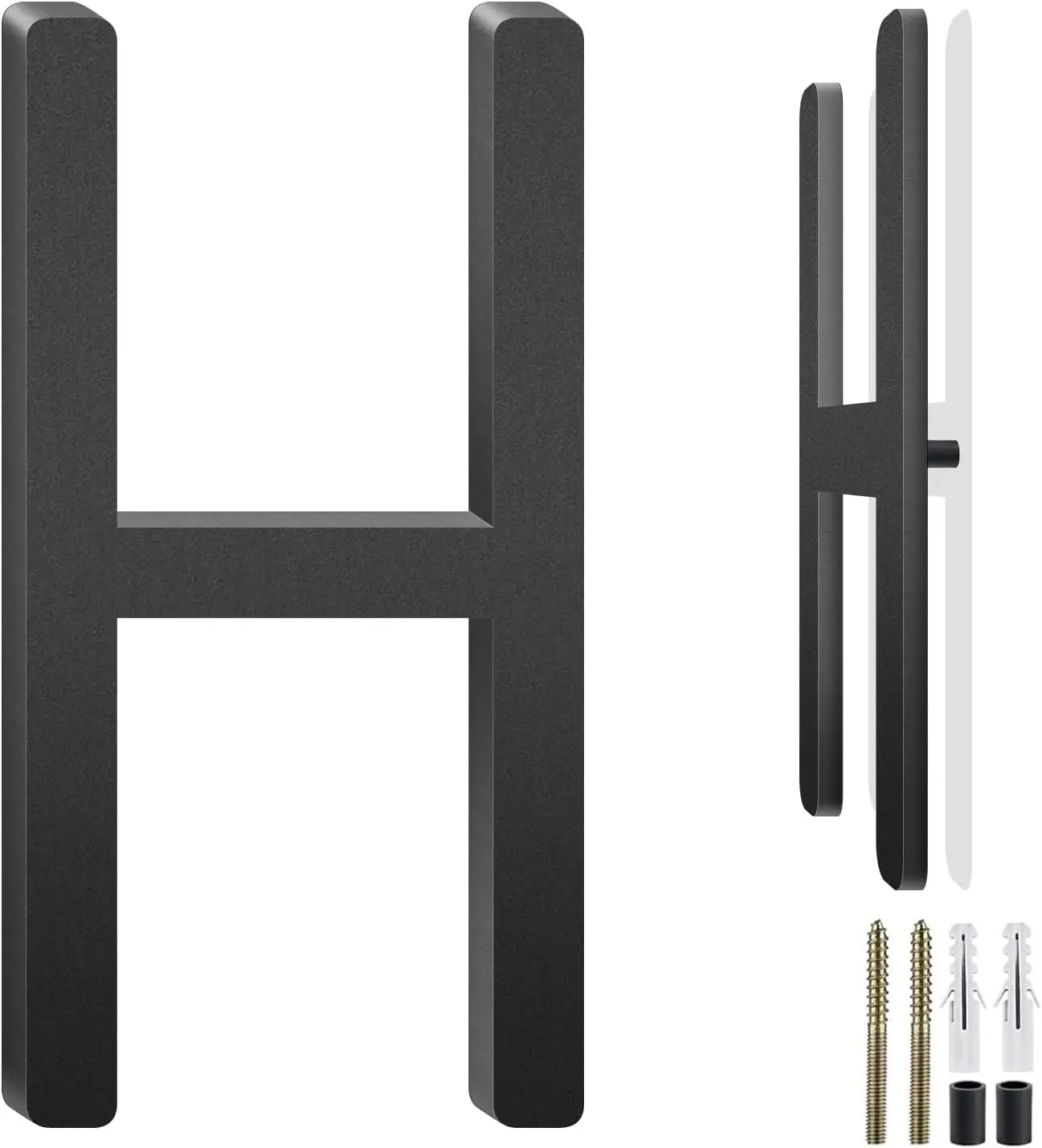 Floating Aluminum Letter H Outdoor House Metal Sign 28 Inch