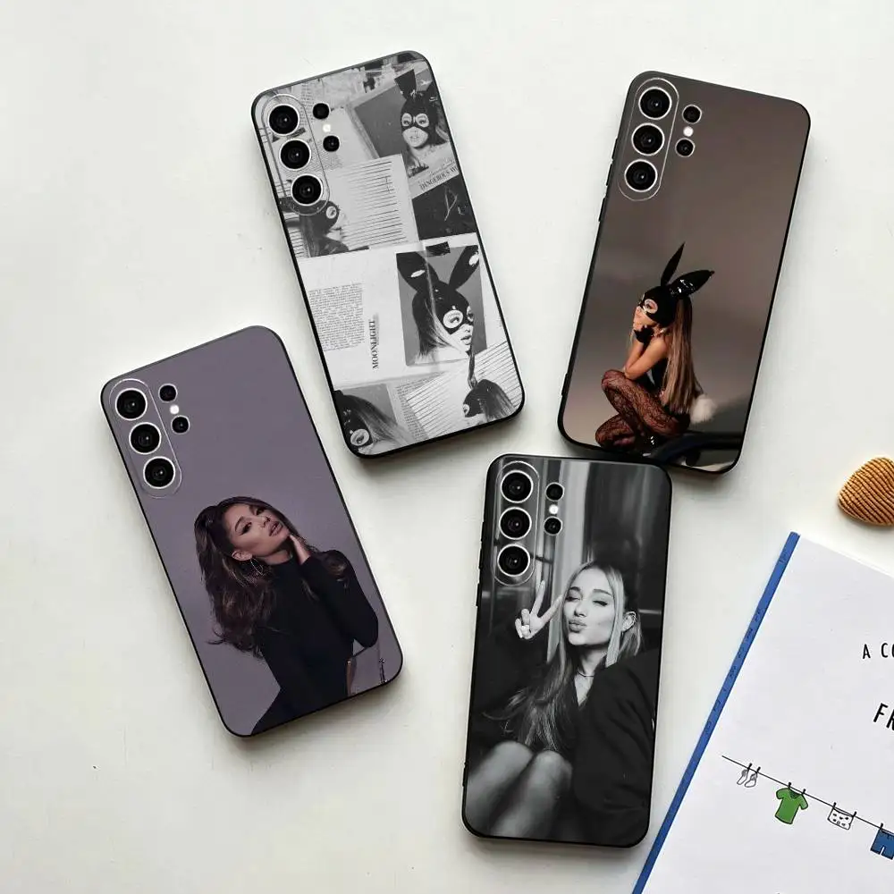 Arianas Grande  Phone Case For Samsung S26,S25,S24,S23,S22,S21,S30,Ultra,Plus,Fe,Lite,Note,10,Black Cover