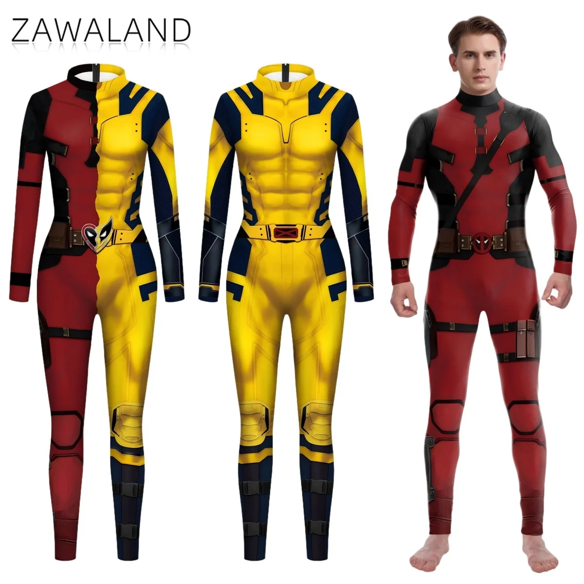 

Костюм супергероя Росомахи для косплея, унисекс, боди с персонажем фильма, комбинезон для Хэллоуина, сценического выступления, наряды для вечеринок