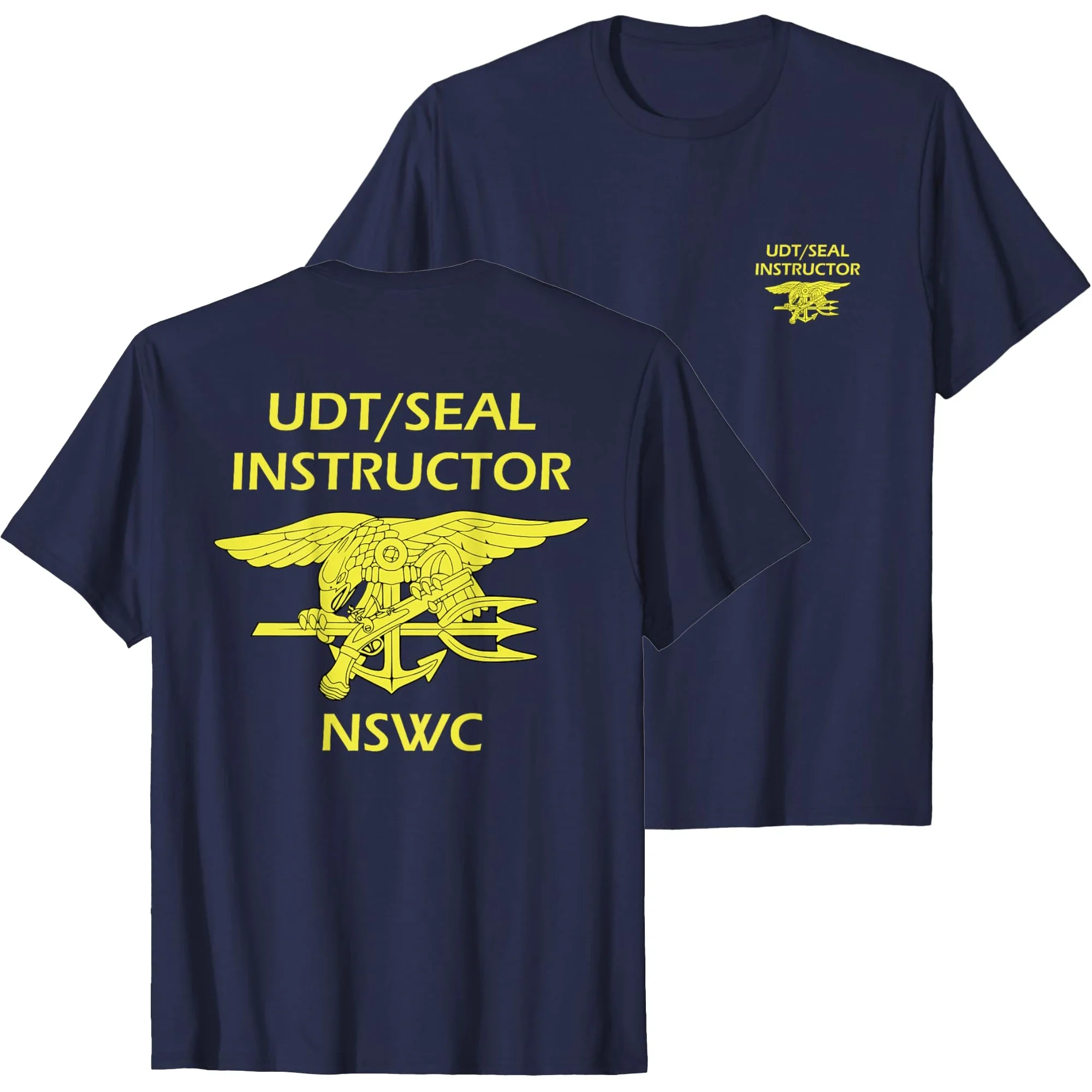 UDT Seal Instructor Uniform NSWC Naval Seals T-Shirt 100% Cotton O-Neck Short Sleeve Summer Casual Mens T-shirt Size S-3XL