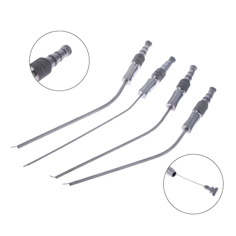 Stainless Steel Suction Tube 3mm/4mm/5mm Dental Medical Surgery Aspirator Laboratory Tube Implant Surgical Tool For Dental Clin