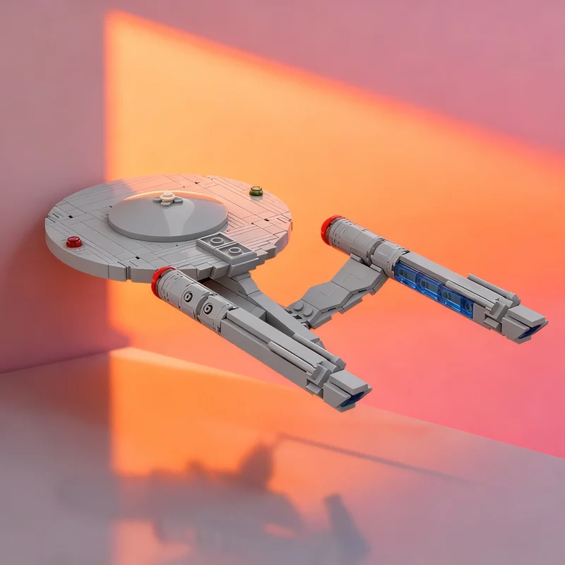 322-teiliges MOC Star Trek Constitution Class SNW Enterprise Weltraum-Modell Bausteine DIY Geschenk Kreatives Sammlerstück Deko-Objekt