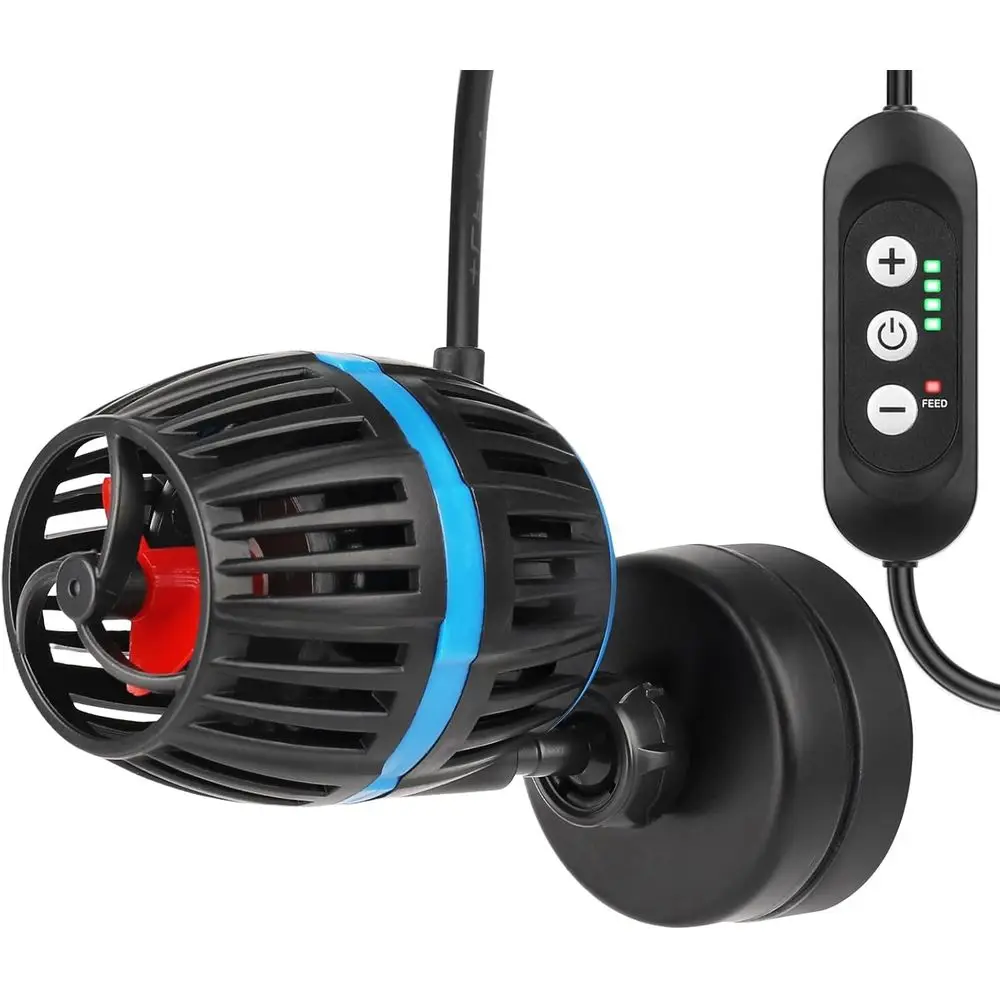 

DC 12V Circulation Pump with External Controller, 4-Speed Adjustable, Submersible for Freshwater and Saltwater Tanks (12W 1320GP