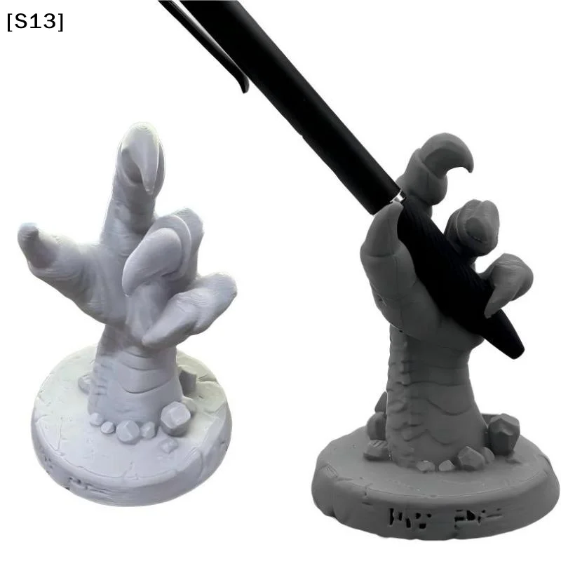 Printed Dragon Claw Pen Holder Cool Desktop Organizer Pen Holder Home Office Stationery Organizer For Desk Decoration Gifts[Q]Q@