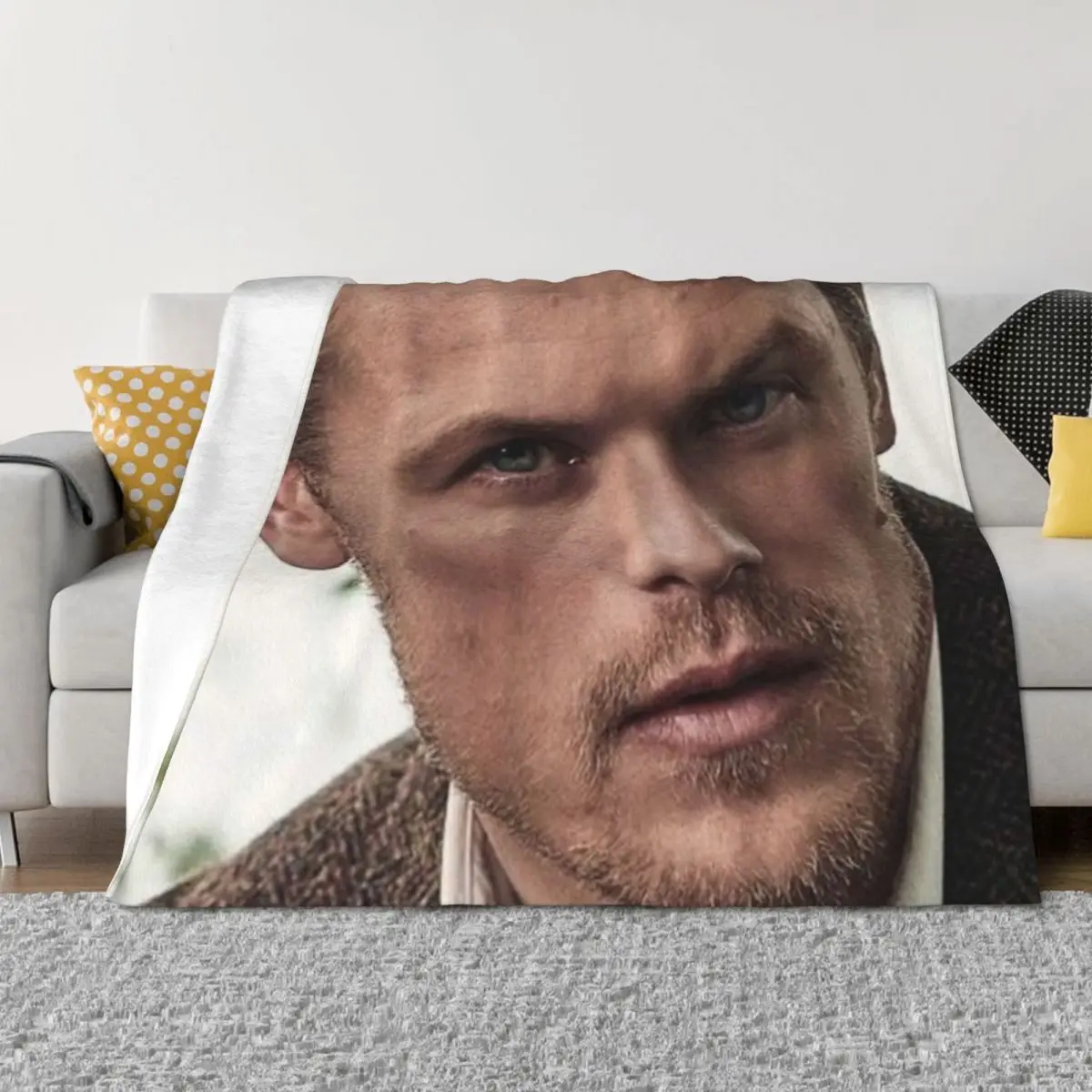 

sam heughan Throw Blanket Baby Blankets For Bed Giant Sofa sofa bed Blankets