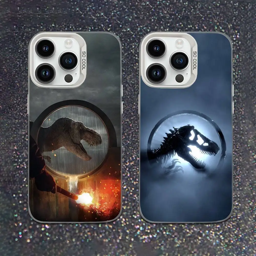 

Hot J-Jurassic Movie P-Park Phone Case For iPhone 16,15,14,13,12,11,Mini,Pro,SE,MAX White Matte Shockproof Cover