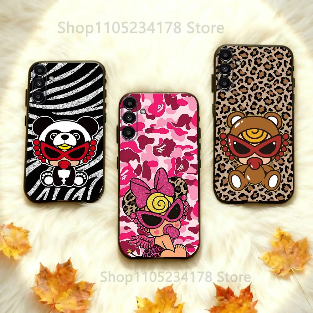 H-Hysteric M-Mini For Samsung Galaxy A73,31,32,72,41,53,52,71,22,5G,Note,J7,8,9 Soft Black Phone Case