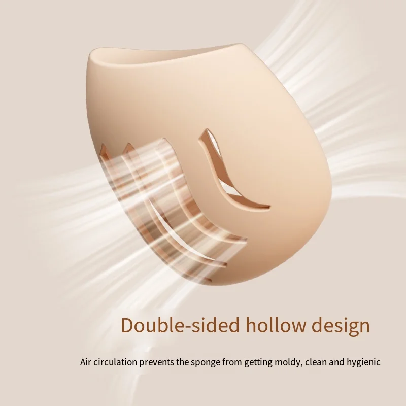 Draagbare Multi-hole Ventileren Make-up Spons Beschermhoes Siliconen Schoonheid Eieren Opbergdoos Cosmetische Bladerdeeg Stofdichte Organizer