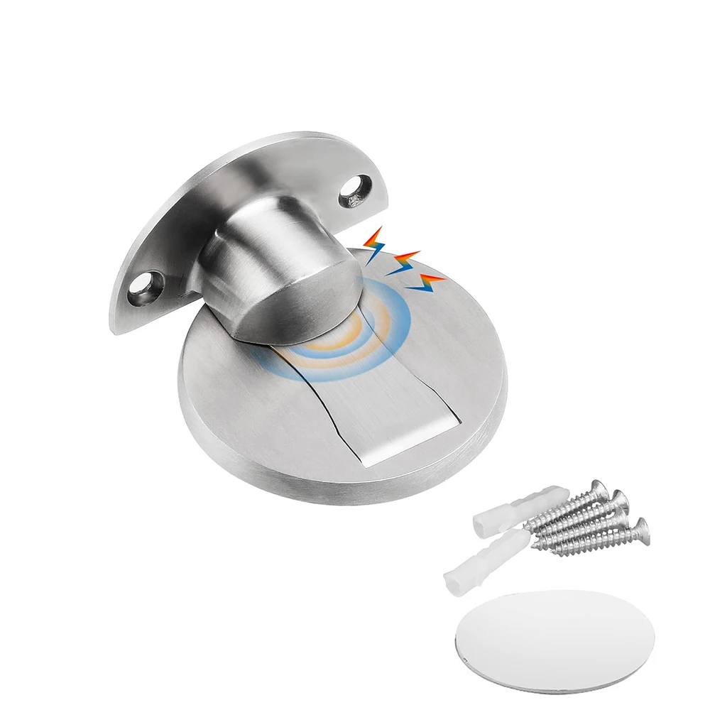 سدادة باب أرضية مغناطيسية، توقف باب غير مرئي، واقي حائط ذاتي اللصق عالي التحمل لتوقف باب غرفة النوم المنزلية #1