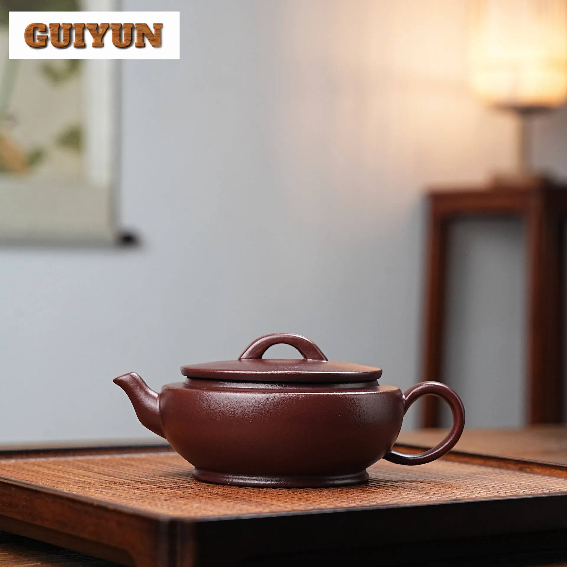 

200ml Authentic Yixing Purple Clay Teapots Handmade Large Caliber Pot Raw Ore Purple Mud Kettle With Strainer Zisha Teaset Cafes