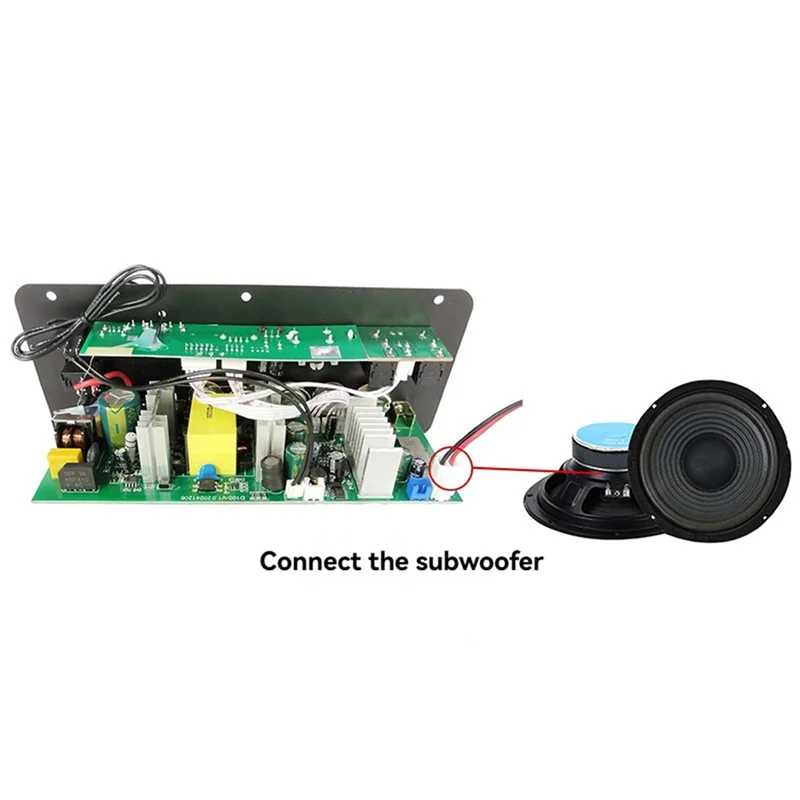 AS95-100W Bluetooth Power Amplifier Board With Optical Audio Input Home/Car Hifi Karaoke Amplifier Board EU PLUG