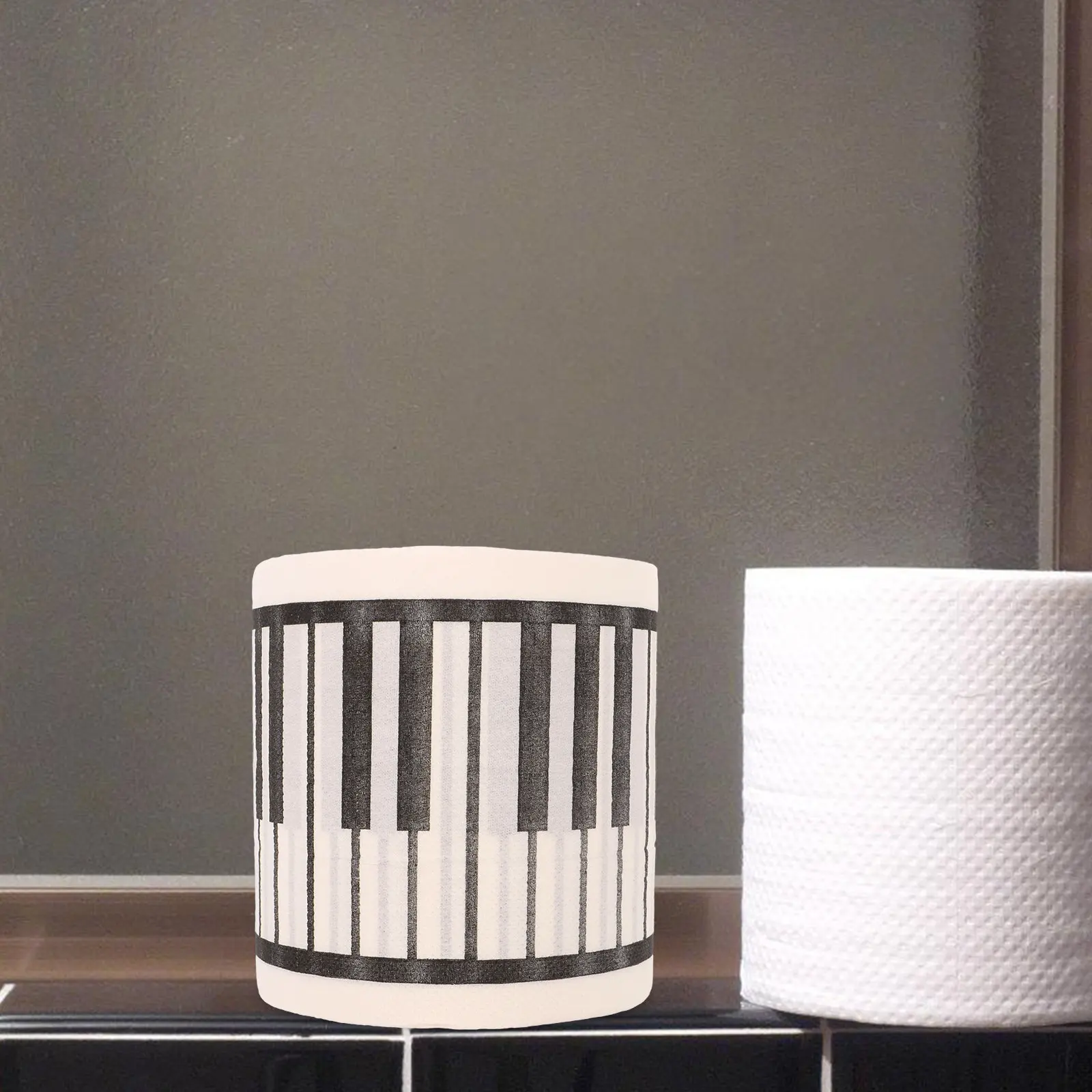 

Piano Printing Toilet Paper 1 Roll Soft Safe for Skin Decorative Bathroom Tissue Unique Gift for Music Lovers Home Decor