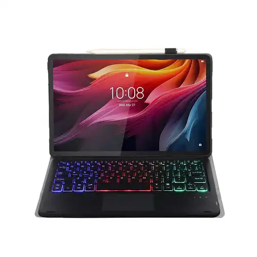 Imagen 2 del producto Funda con teclado con retroiluminación táctil para Lenovo Tab Plus 11,5 TB-351FU K11 Plus TB-353FU M10 TB 360ZU 360FU 328FU cubierta para teclado y tableta