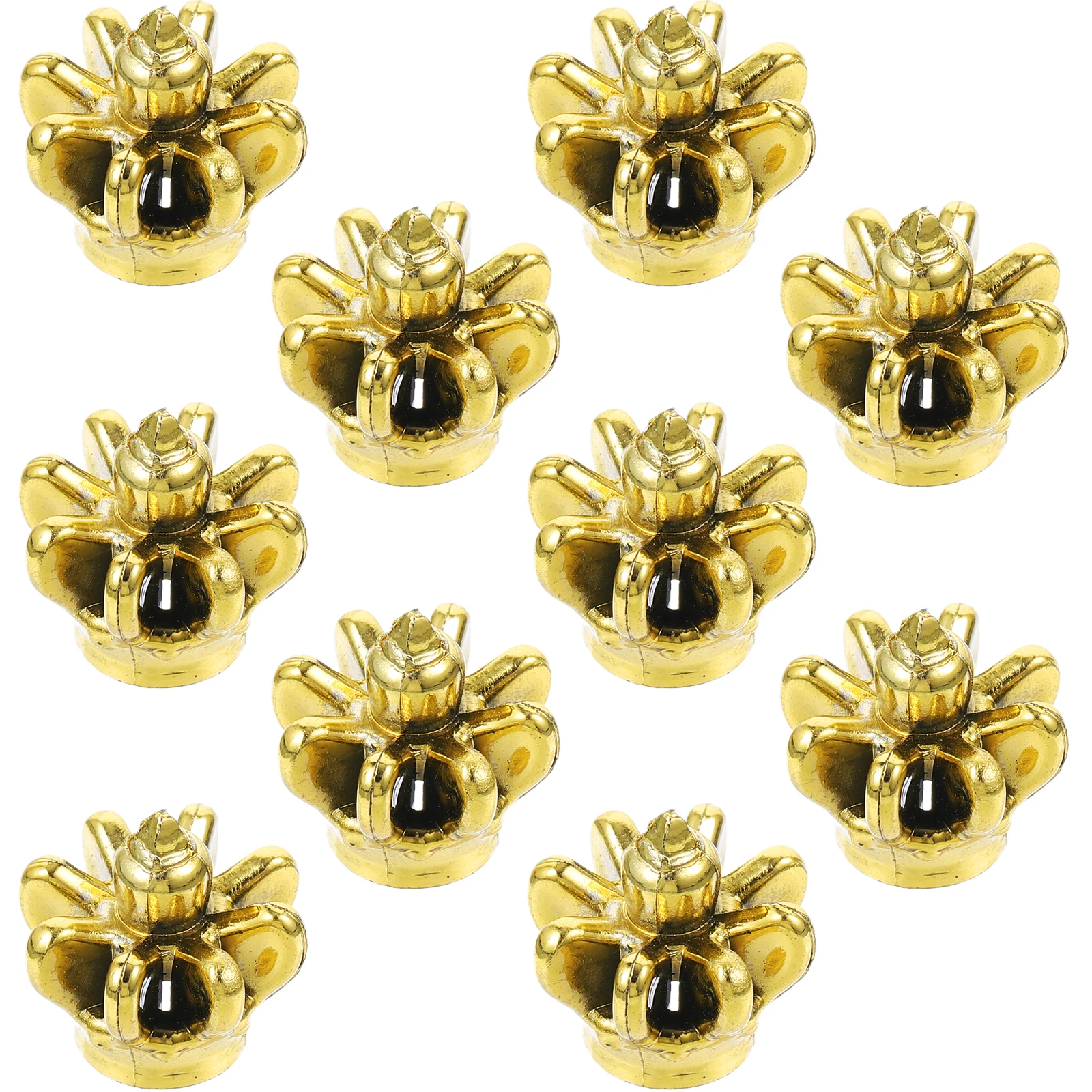 

10 Pcs PVC Simulated Food Accessories Durable Brightly Colored Crown Shaped Beads for DIY Jewelry Making Necklace Pendant