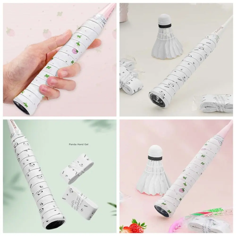 الباندا زهرة الريشة قبضة عدم الانزلاق مقبض قبضة الريشة العصابة لزجة العرق ماصة مضرب شريط لحام الرياضة في الهواء الطلق