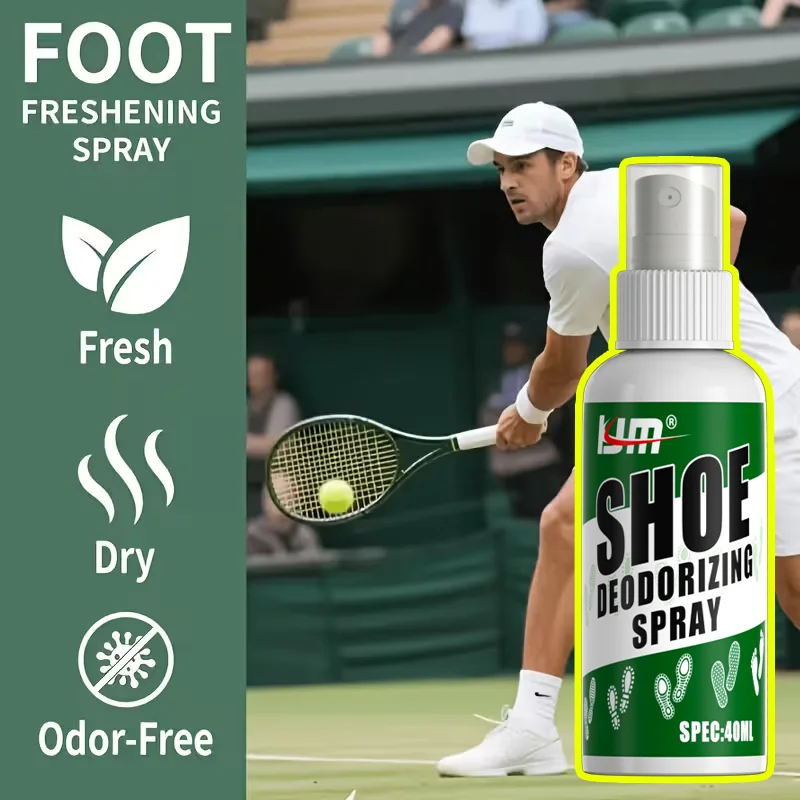 LJM Shoe Deodorizing Spray Smelly Shoes Odor Remover Sneaker Foot Mint Fresh Deodorant For Sports Gym Boots 40ml
