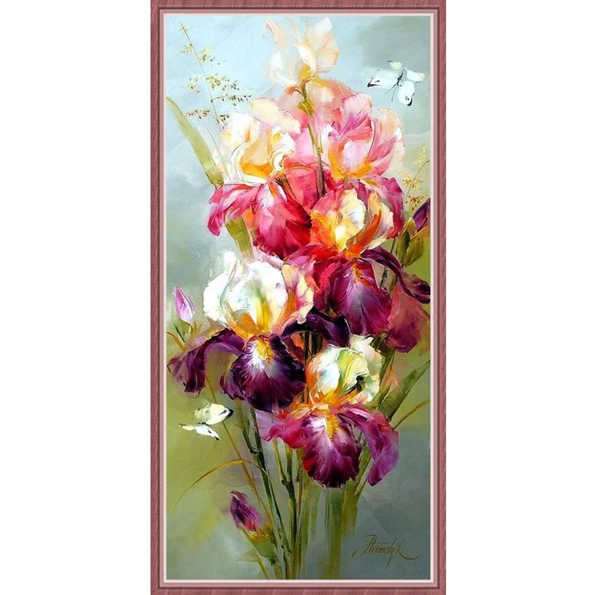 Needlework Diamond Embroidery Russia Flower 5D Diy Diamond Paintings Full Mosaic Picture Pattern Cross Stitch алмазная картина