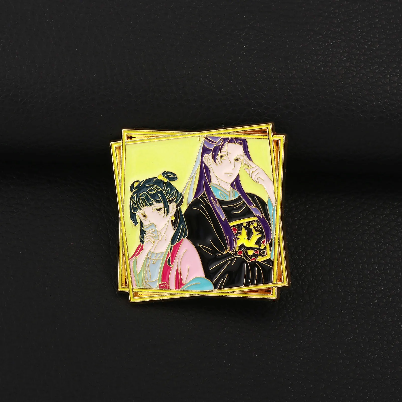 The Apothecary Diaries Metal Brooch Cute Maomao Enamel Pin Exquisite Anime Couple Badge For Hats Bags Clothes Accessories Gifts