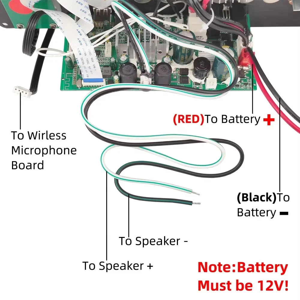 12V 110V 220V Bluetooth cyfrowy 150W płyta wzmacniacza dla 6-12 Cal Panel głośnikowy z mikrofonem gitara Home Audio DIY