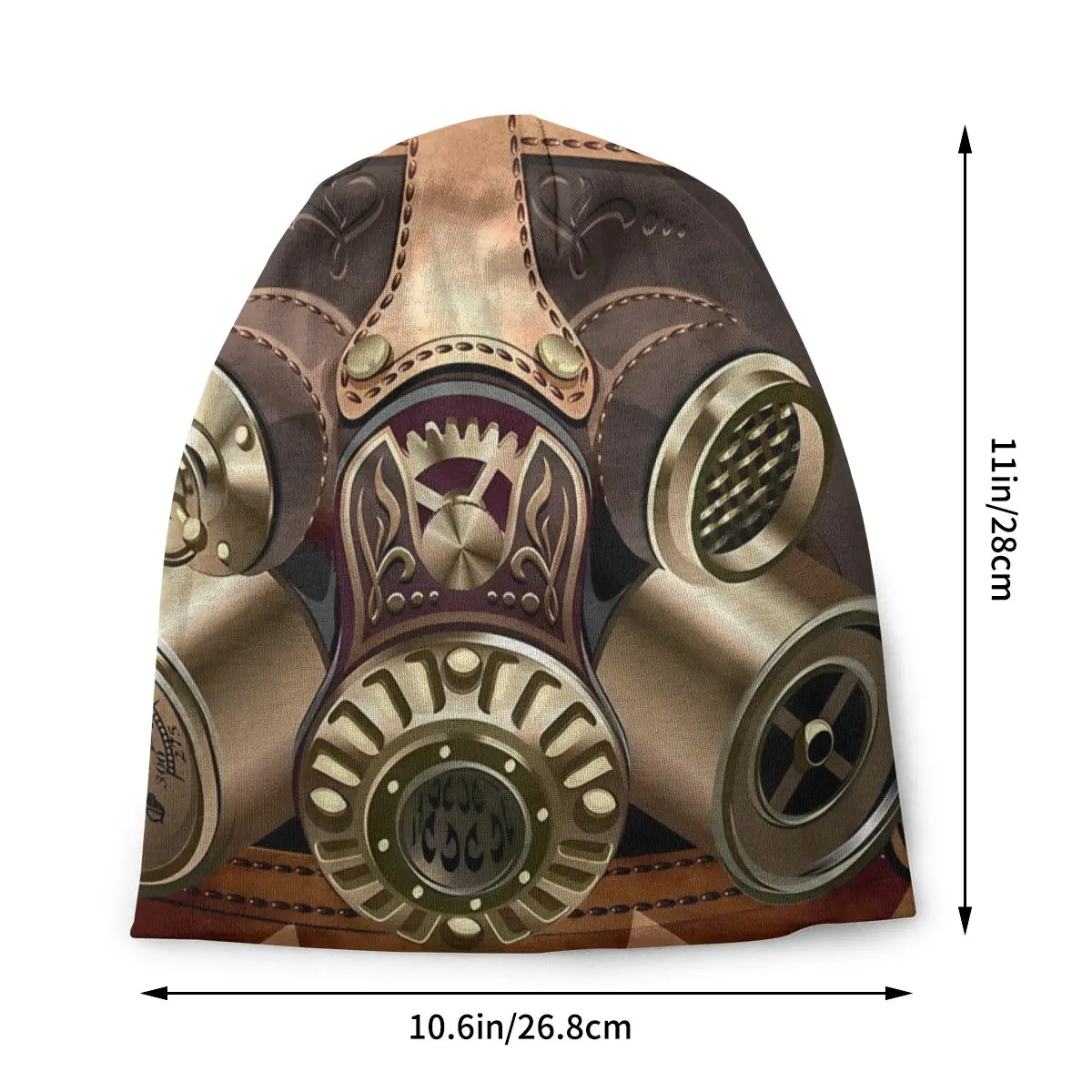 Steampunk Leather Design Spring Hats Steampunk Light Color Thin Hat Bonnet Special Skullies Beanies Caps Men Women's Earmuffs