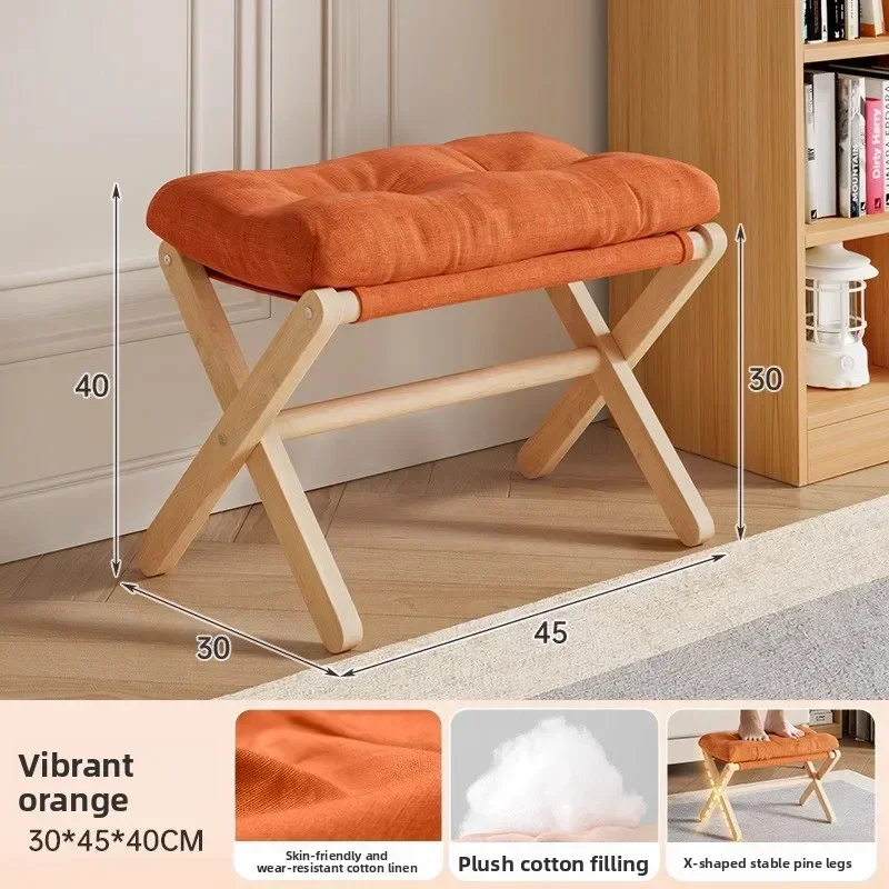 Durable Folding Footstool Household Living Room Sofa Footstool Table Foot Support Office Footrest Workstation Foot Support