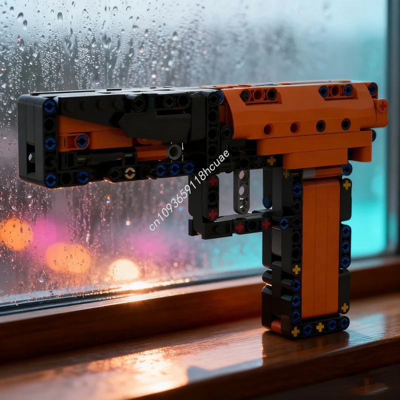 

281 шт. MOC рабочий пустынный орл пистолет техническая модель строительные блоки игрушки архитектура творческая идея рождественские подарки образование