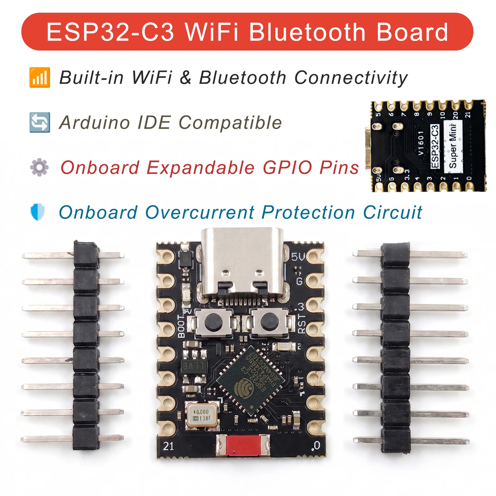 Home Automation With Arduino - 1-10PCS ESP32-C3 SuperMini Development Board WiFi