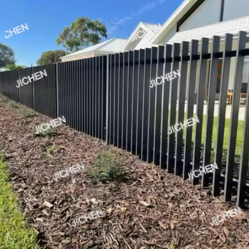 

ZQ Outdoor Aluminum 3d Fence Anti Climb Aluminum Vertical Security Blade Fence Panel Garden Fencing