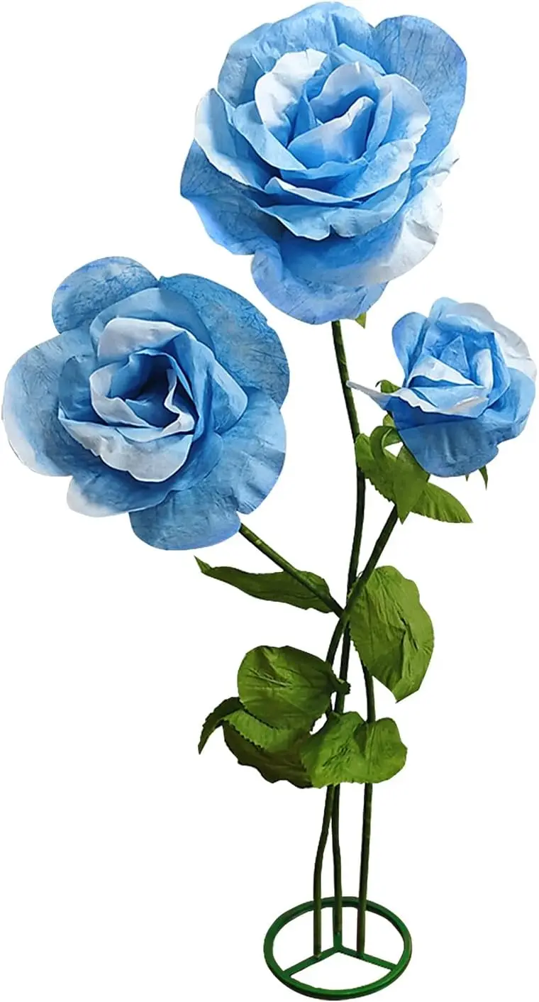Giant Artificial Flower 3PCS 3D Realistic Waterproof Fake Flowers Durable Easy Maintenance Perfect for Home Garden Weddi