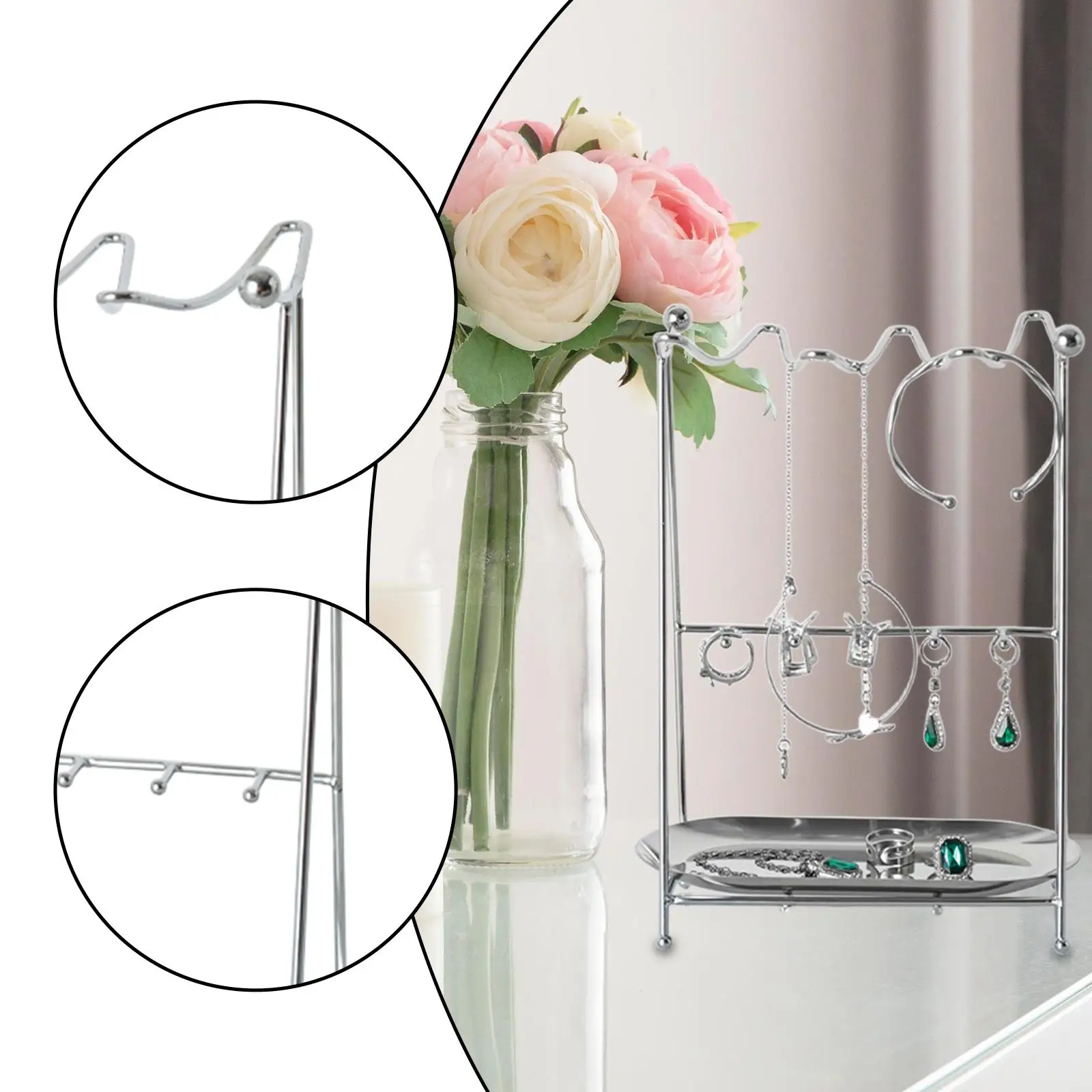 

Jewelry Organizer Multifunctional Hanging Holder Bracelet Necklace Storage