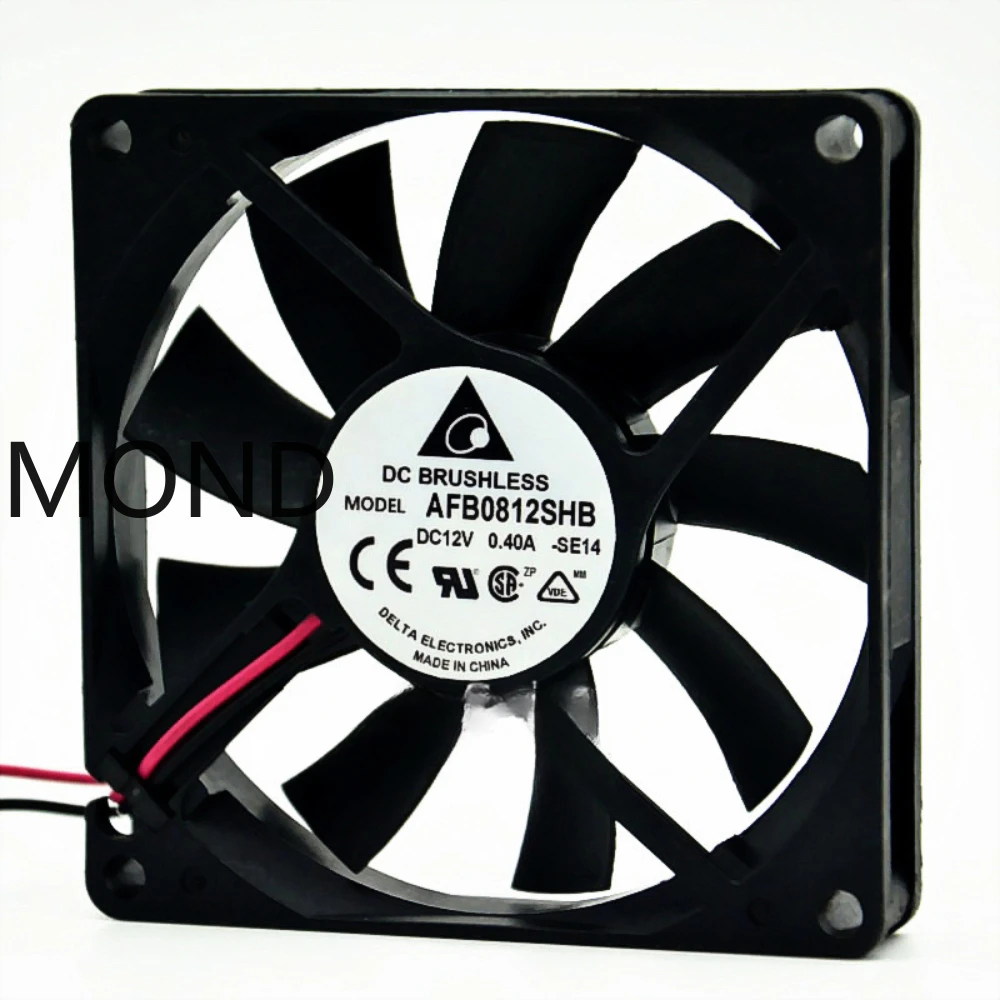 Delta AFB0812SHB 8015 12V 0.40A 8CM Double Ball High Airflow Fan