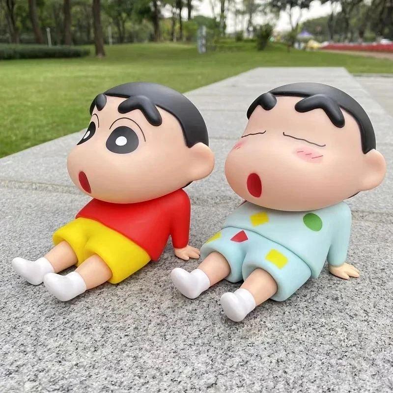 Anime Crayon Shin-chan Cell Phone Holder Figures Nohara Shinnosuke Action Figures PVC Model Collection Toys Periphery Toy Gifts