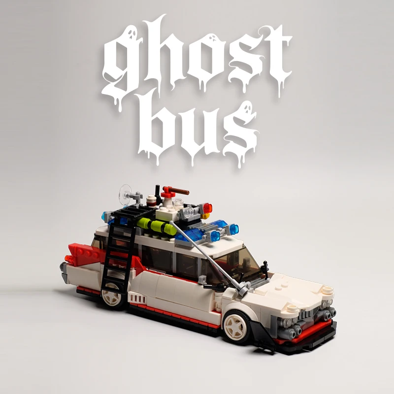 

Ghostbus building blocks, classic Ghostbusters-style touring car model, holiday gift
