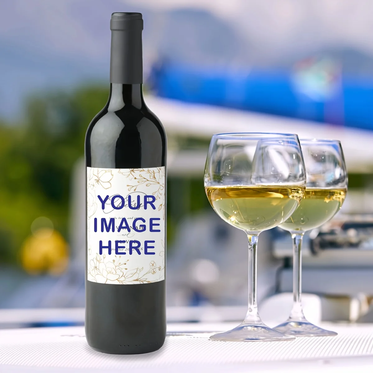 

Персонализированные этикетки для бутылок с фотографиями пары - подарочные этикетки на свадьбу, помолвку и день рождения, для ценителей вина.